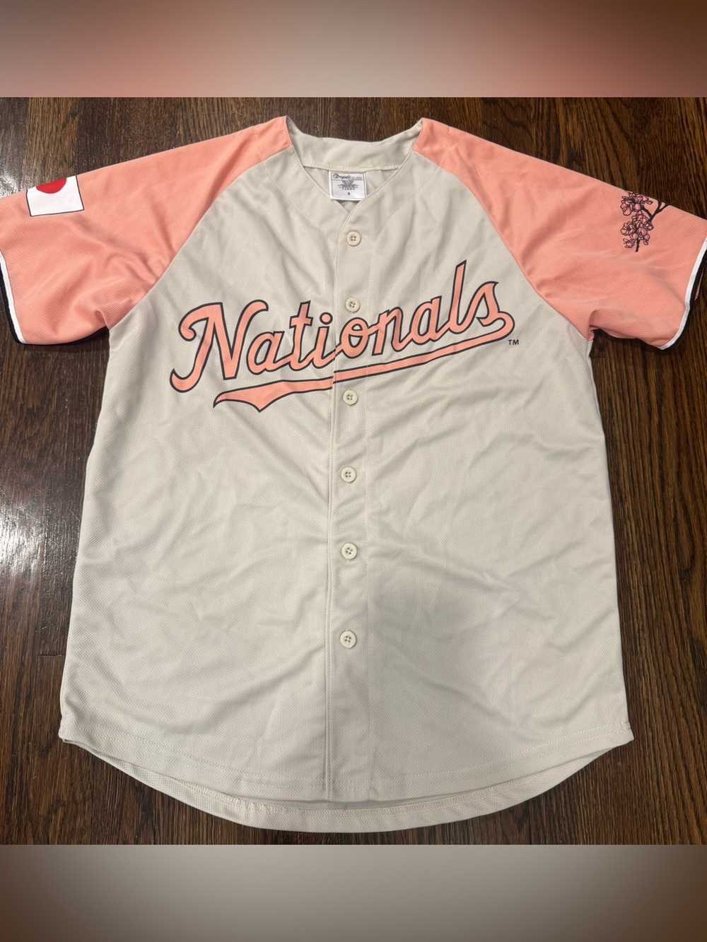 Washington Nationals Japanese Heritage 2024 Cherry Blossom MLB Jersey Size Small